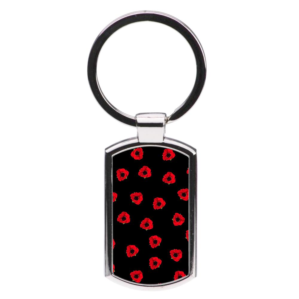 Poppy Pattern Luxury Keyring