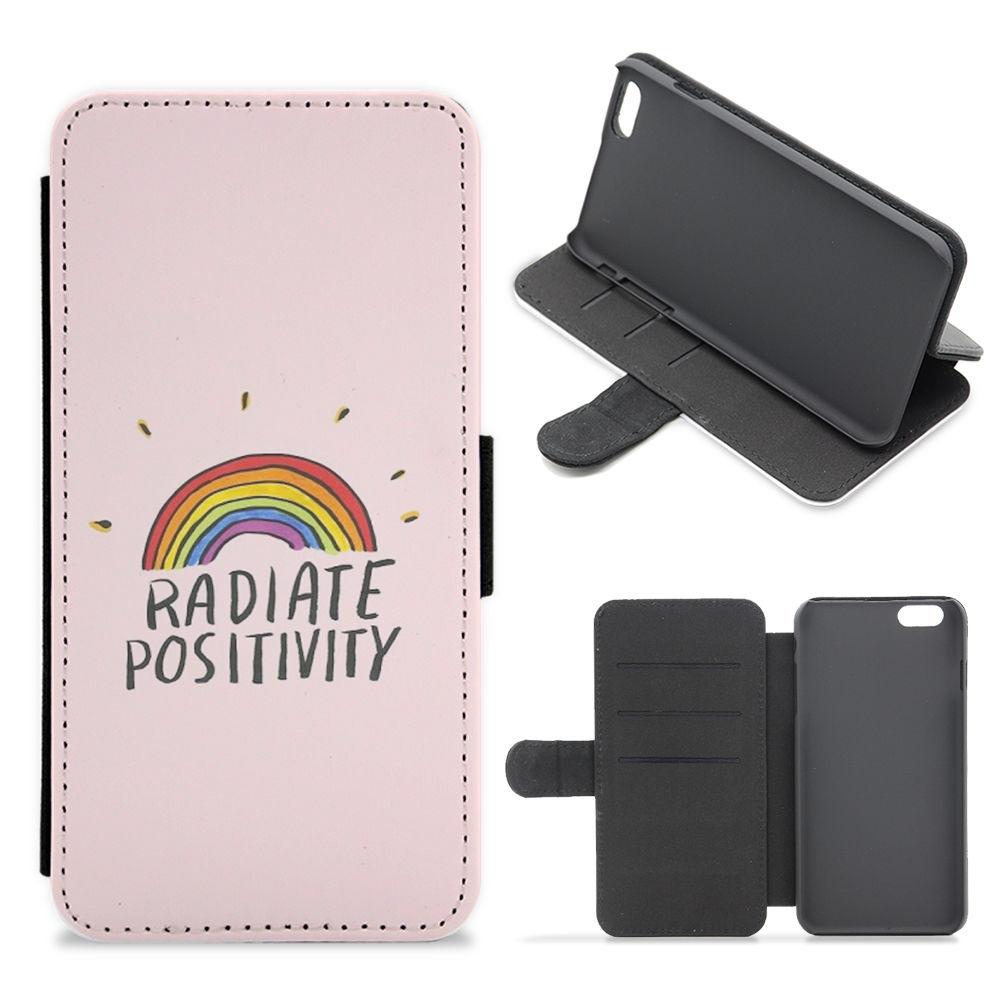 Radiate Positivity Rainbow - Positivity Flip / Wallet Phone Case