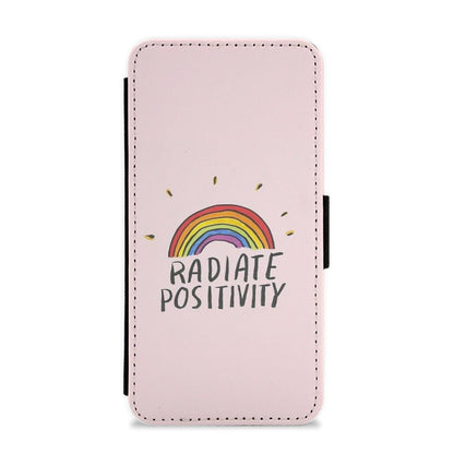 Radiate Positivity Rainbow - Positivity Flip / Wallet Phone Case