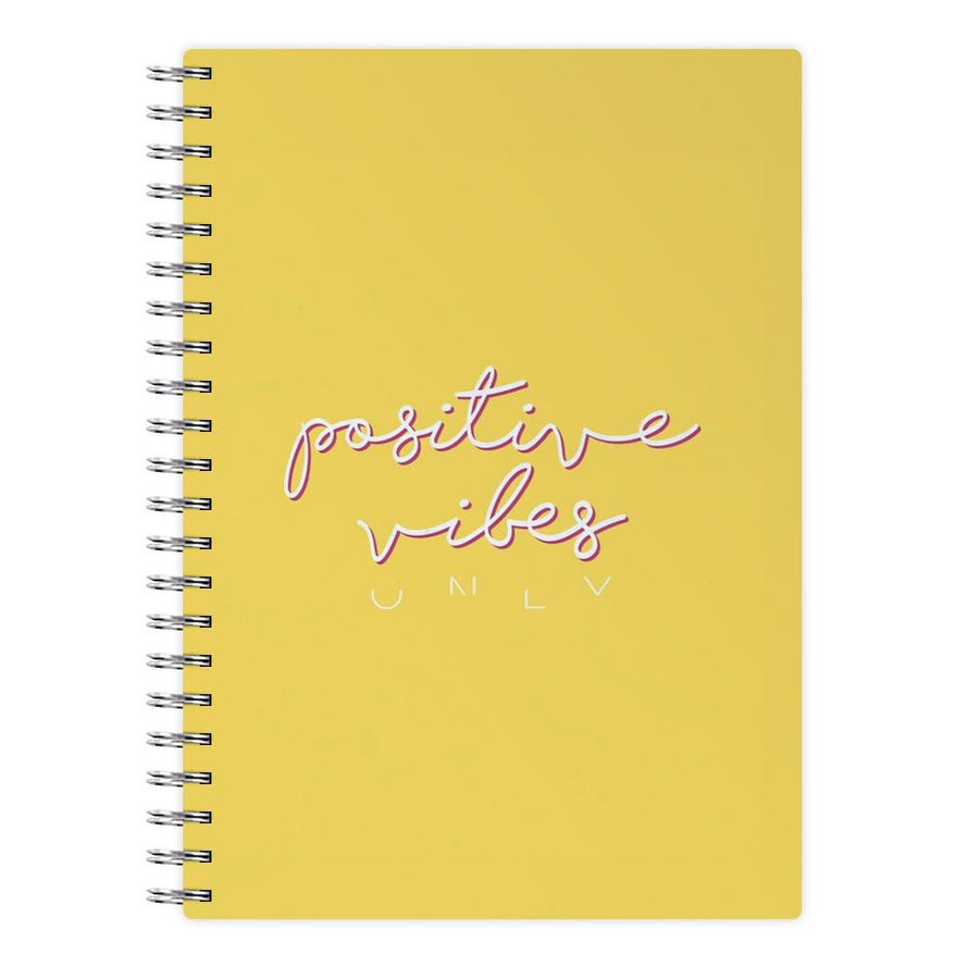 Positive Vibes Only - Yellow Positivity Notebook