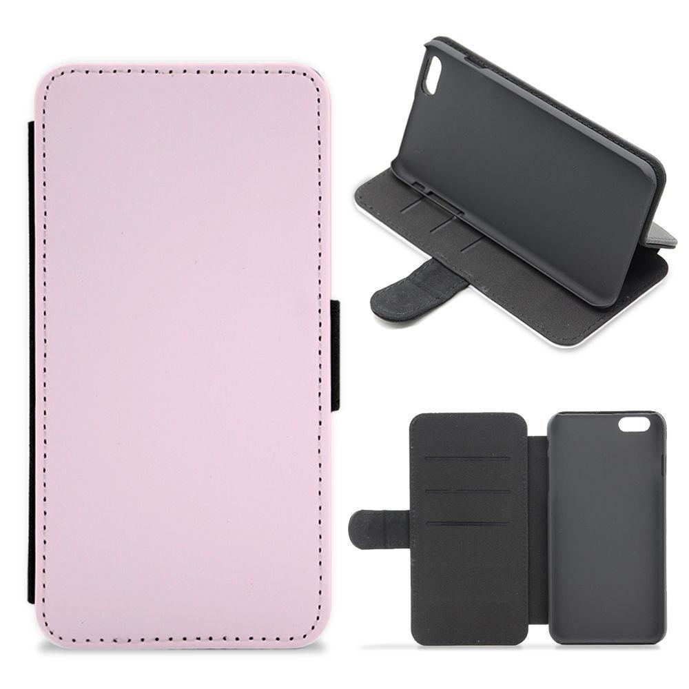 Back To Casics - Pretty Pastels - Plain Pink Flip / Wallet Phone Case