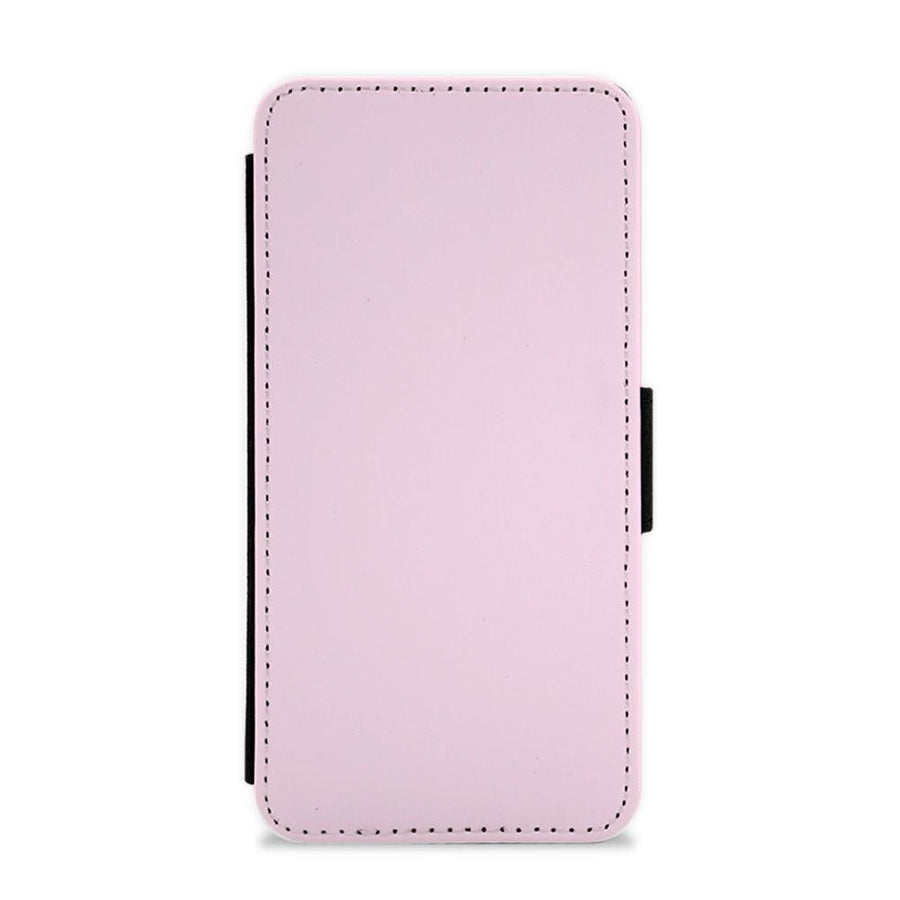 Back To Casics - Pretty Pastels - Plain Pink Flip / Wallet Phone Case