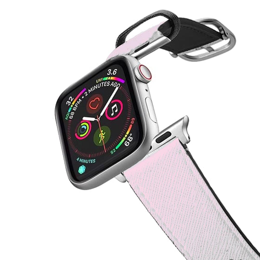 Back To Casics - Pretty Pastels - Plain Pink Apple Watch Strap