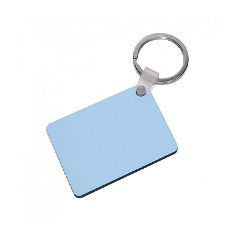 Back To Casics - Pretty Pastels - Plain Blue Keyring