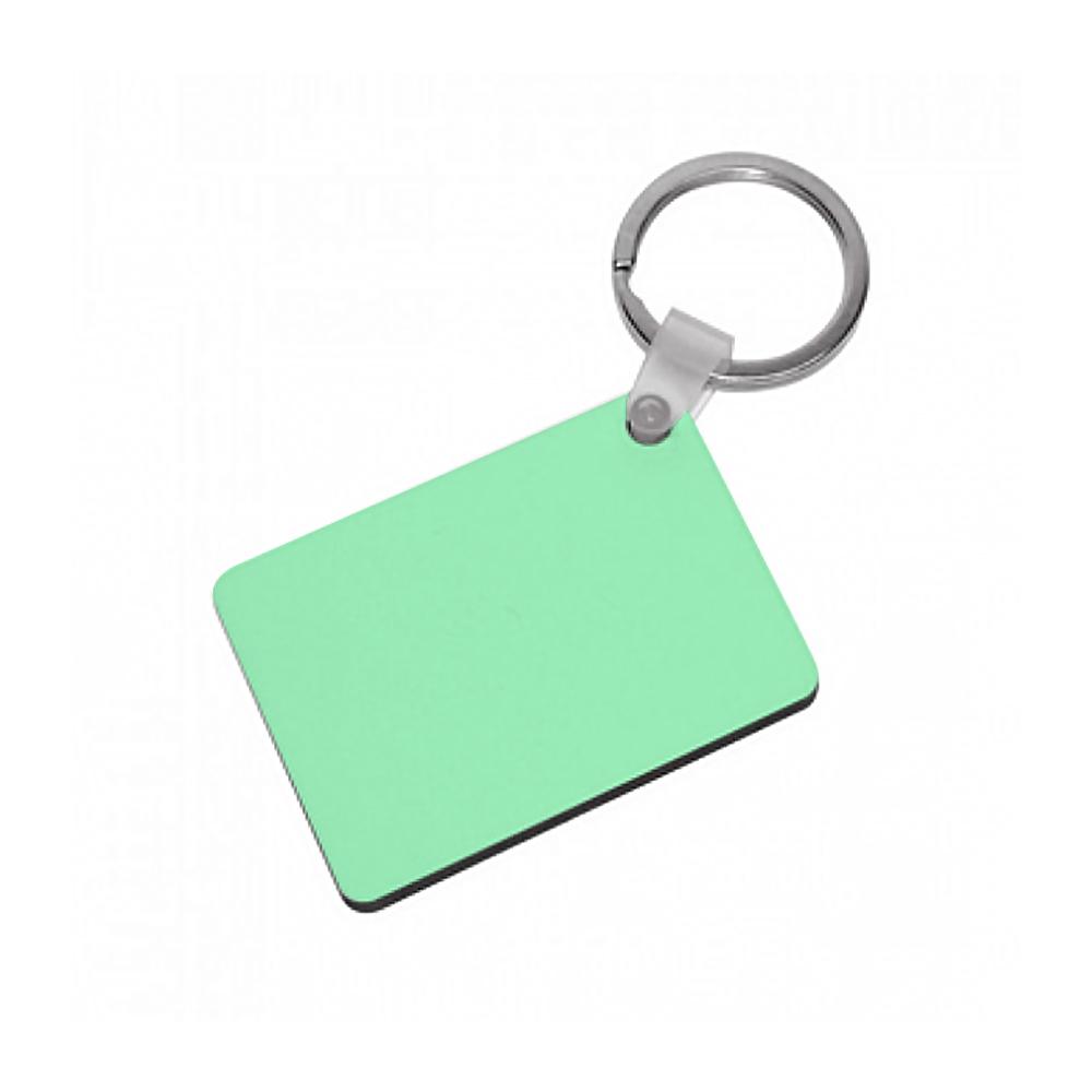 Back To Casics - Pretty Pastels - Plain Green Keyring