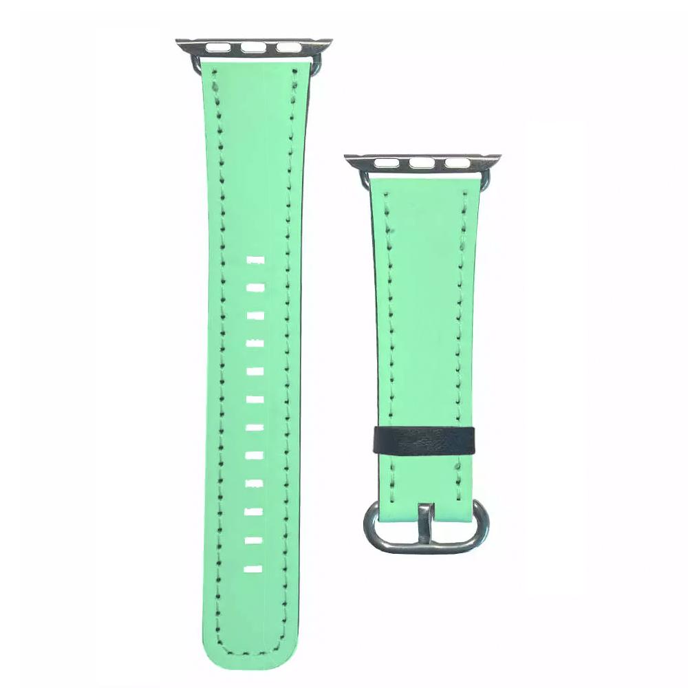 Back To Casics - Pretty Pastels - Plain Green Apple Watch Strap