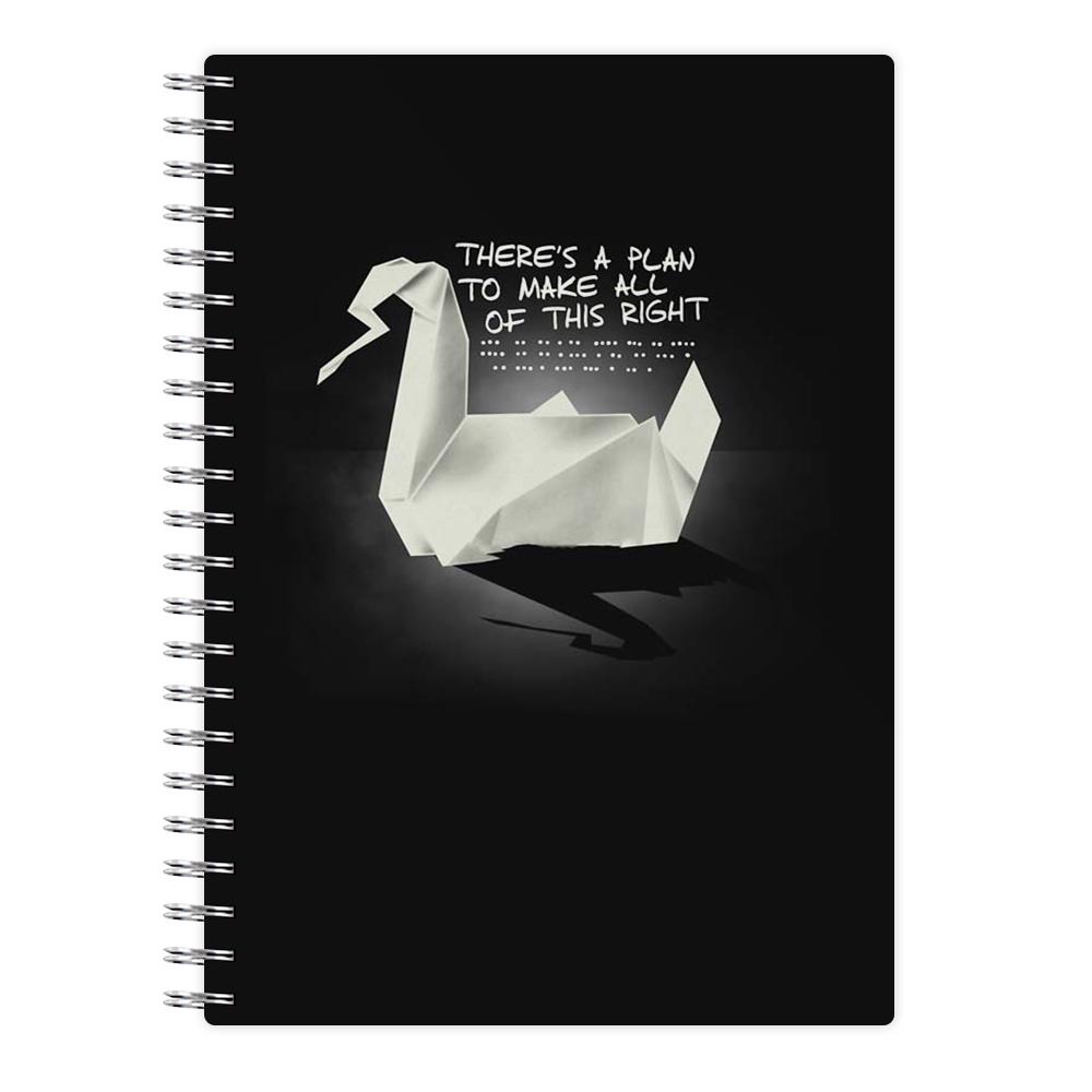 Prison Break Oragami Swan Notebook - Fun Cases