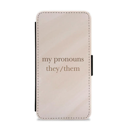 They & Them - Pronouns Flip / Wallet Phone Case