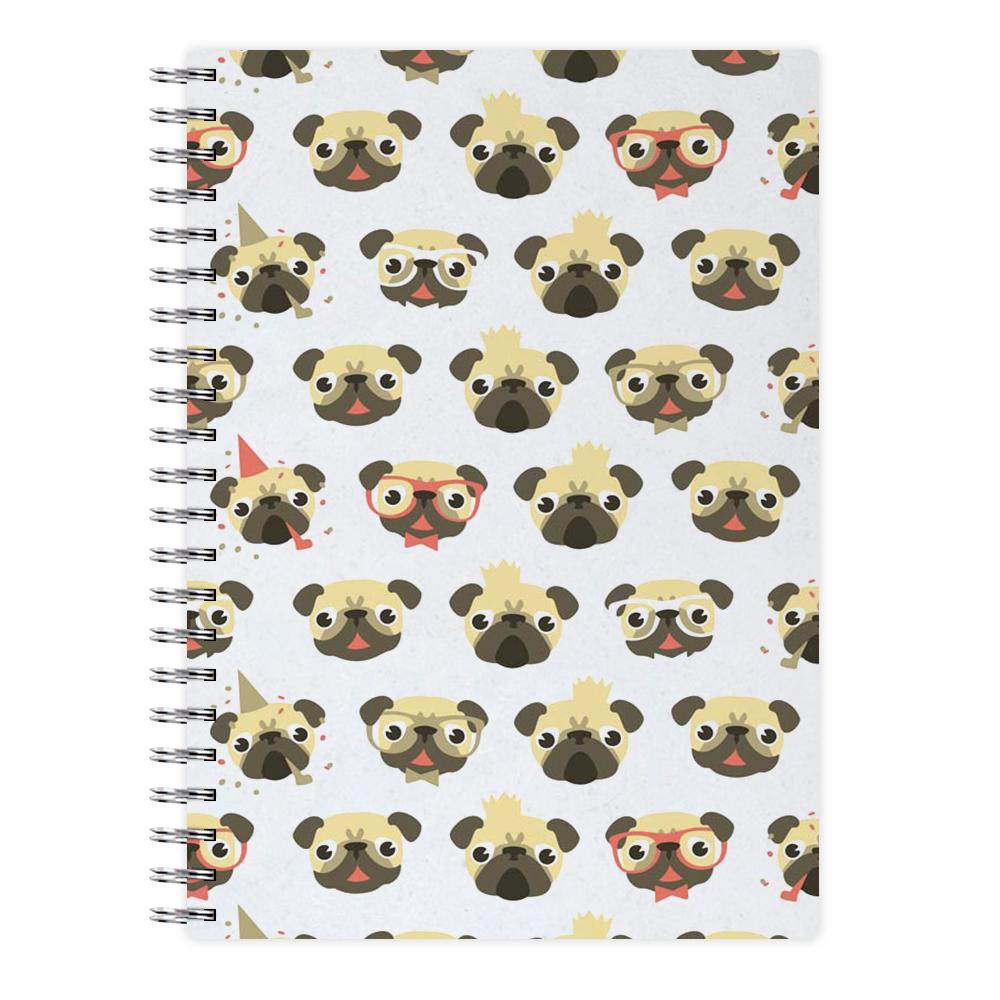 Pug Life - Pug Pattern Notebook - Fun Cases