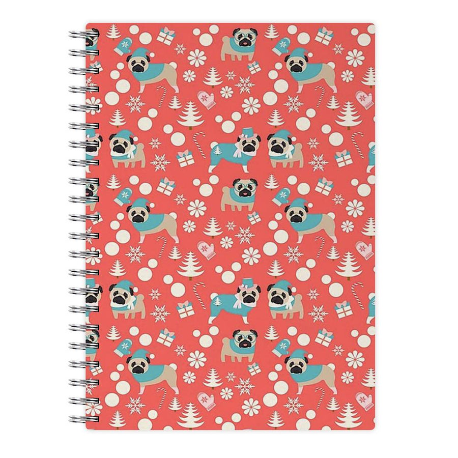 Christmas Pug Pattern Notebook - Fun Cases