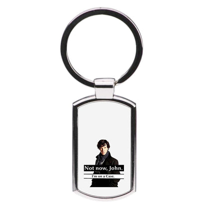 I'm on a Case - Sherlock Holmes Pun Luxury Keyring