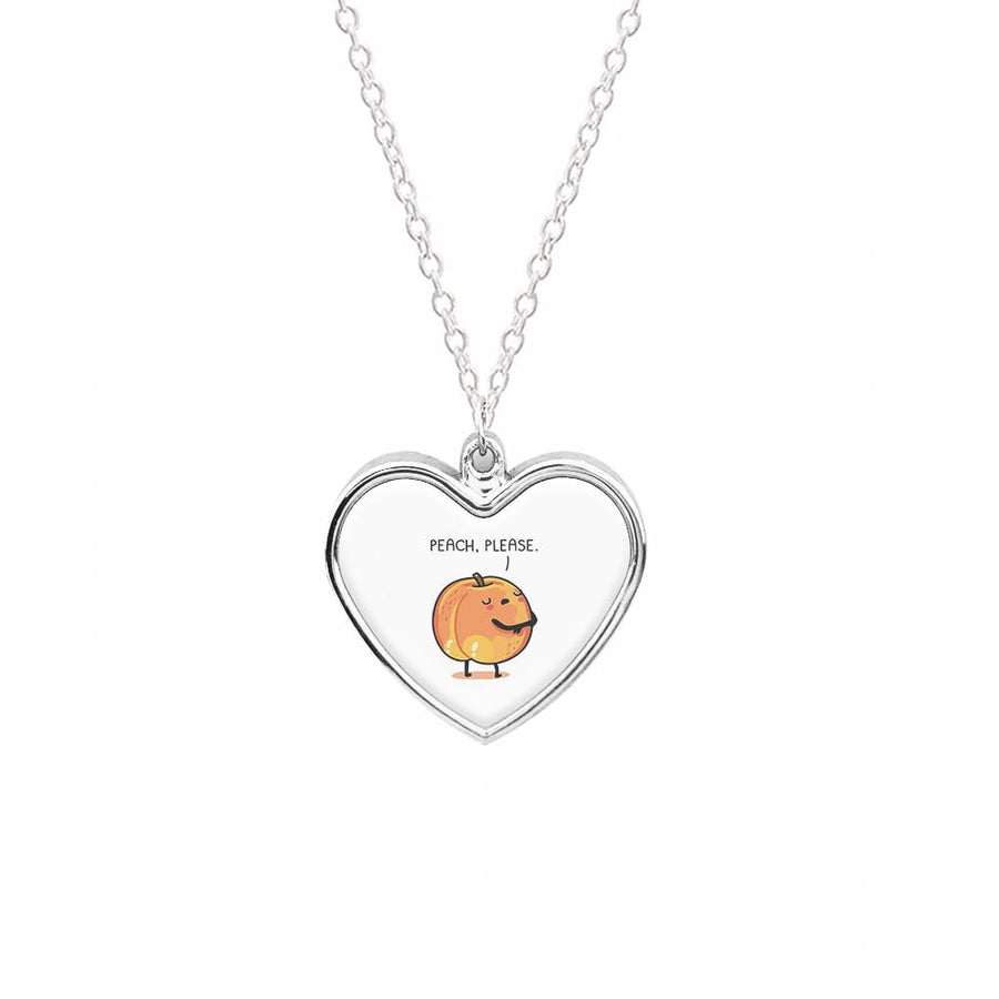 Peach, Please - Funny Pun Necklace