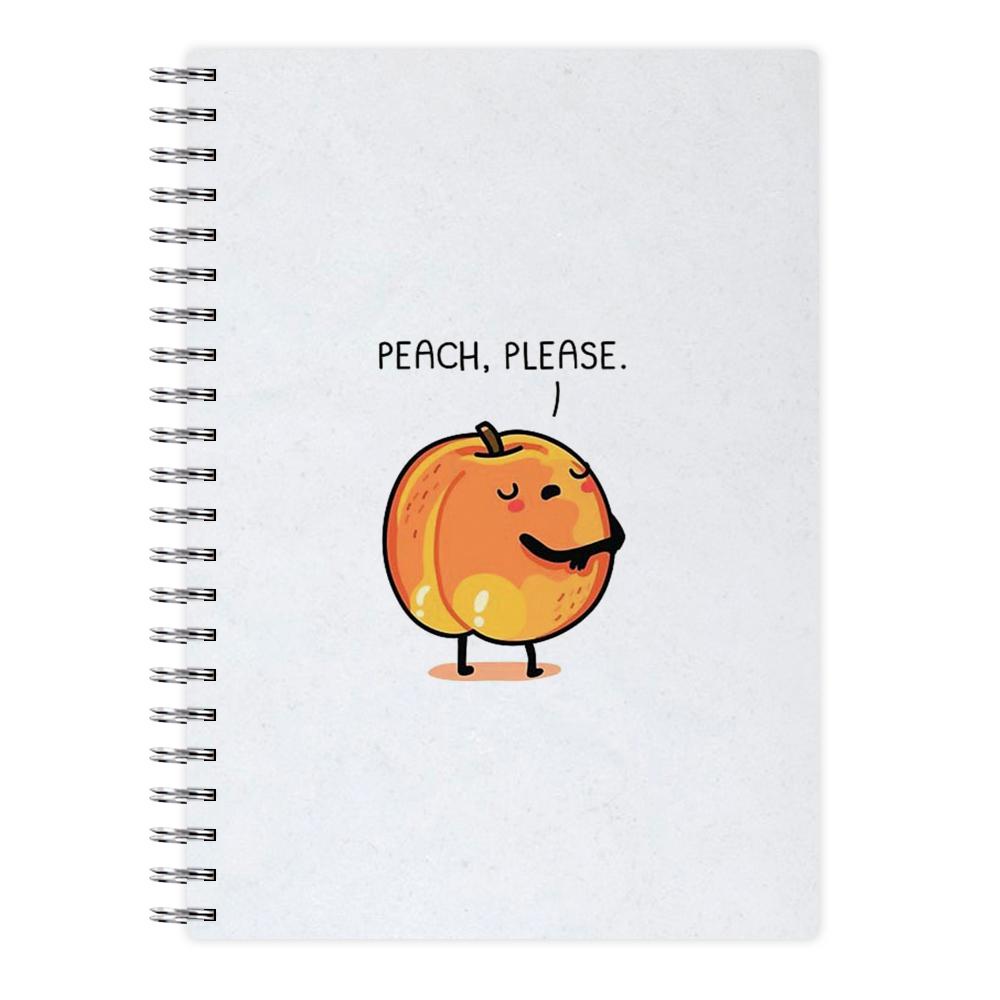 Peach, Please - Funny Pun Notebook - Fun Cases