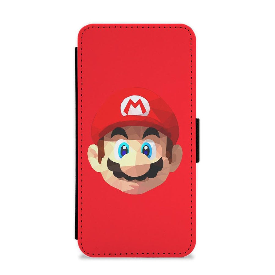 Mario Face - Mario Flip / Wallet Phone Case
