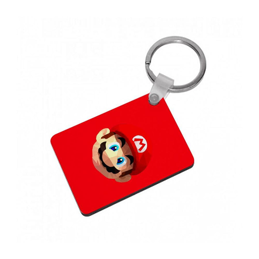 Mario Face - Mario Keyring