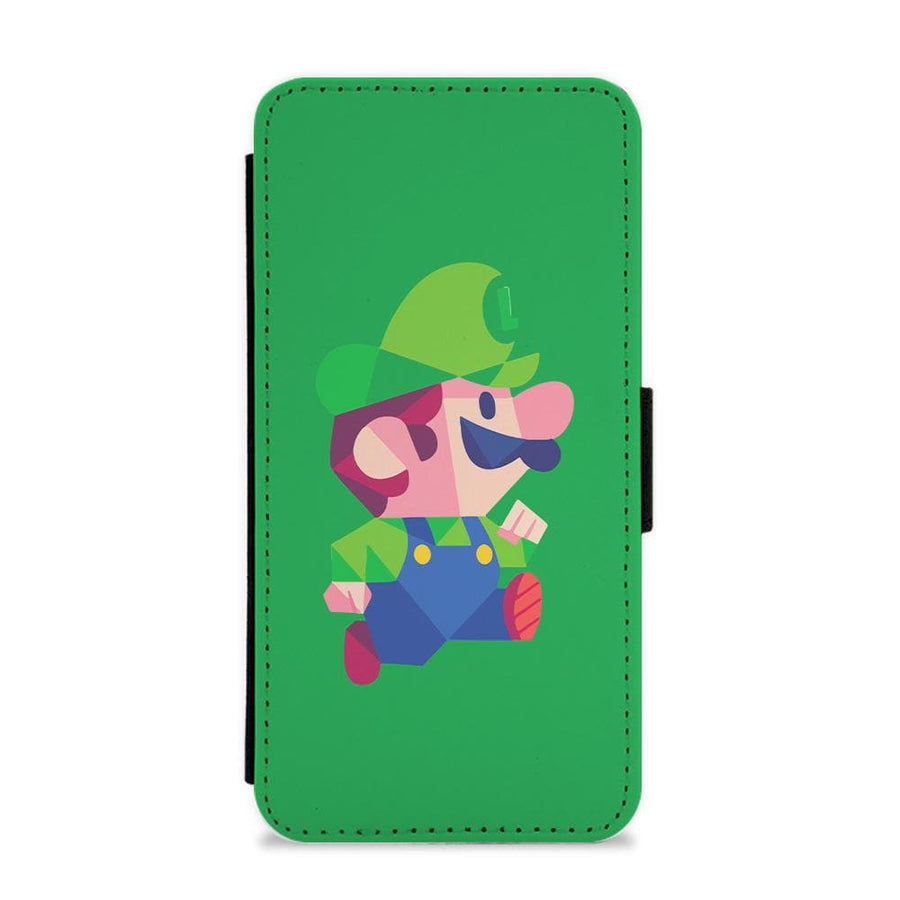 Running Luigi - Mario Flip / Wallet Phone Case