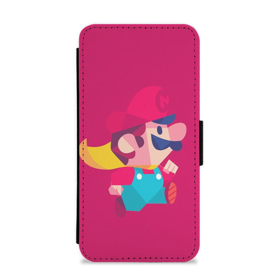 Running Mario - Mario Flip / Wallet Phone Case