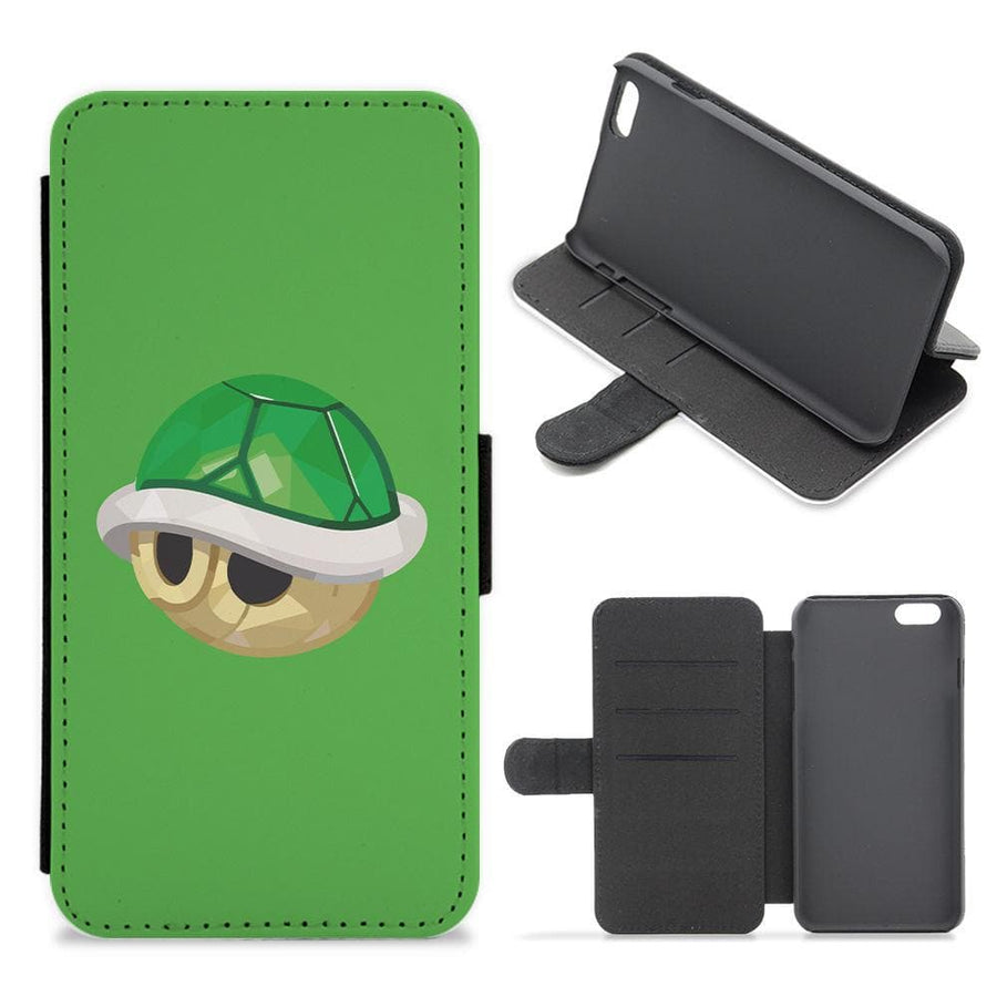 Green Koopa Troopa Shell - Mario Flip / Wallet Phone Case