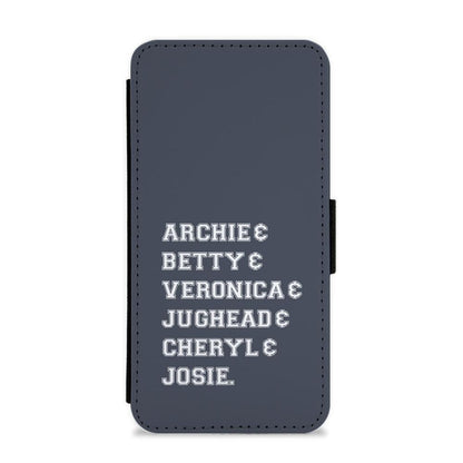 Riverdale Character Names Flip / Wallet Phone Case