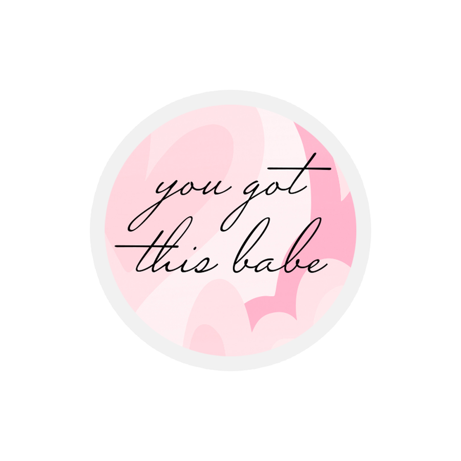 You Got This Babe - Sassy Quotes Sticker