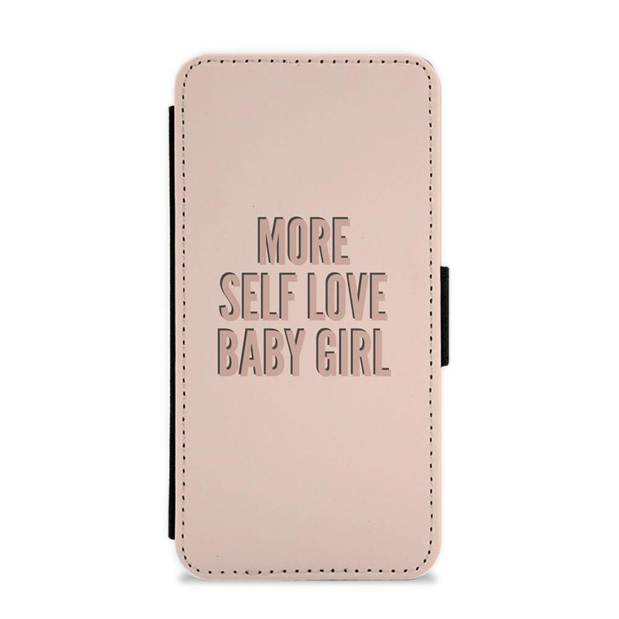 More Self Love Baby Girl Flip / Wallet Phone Case