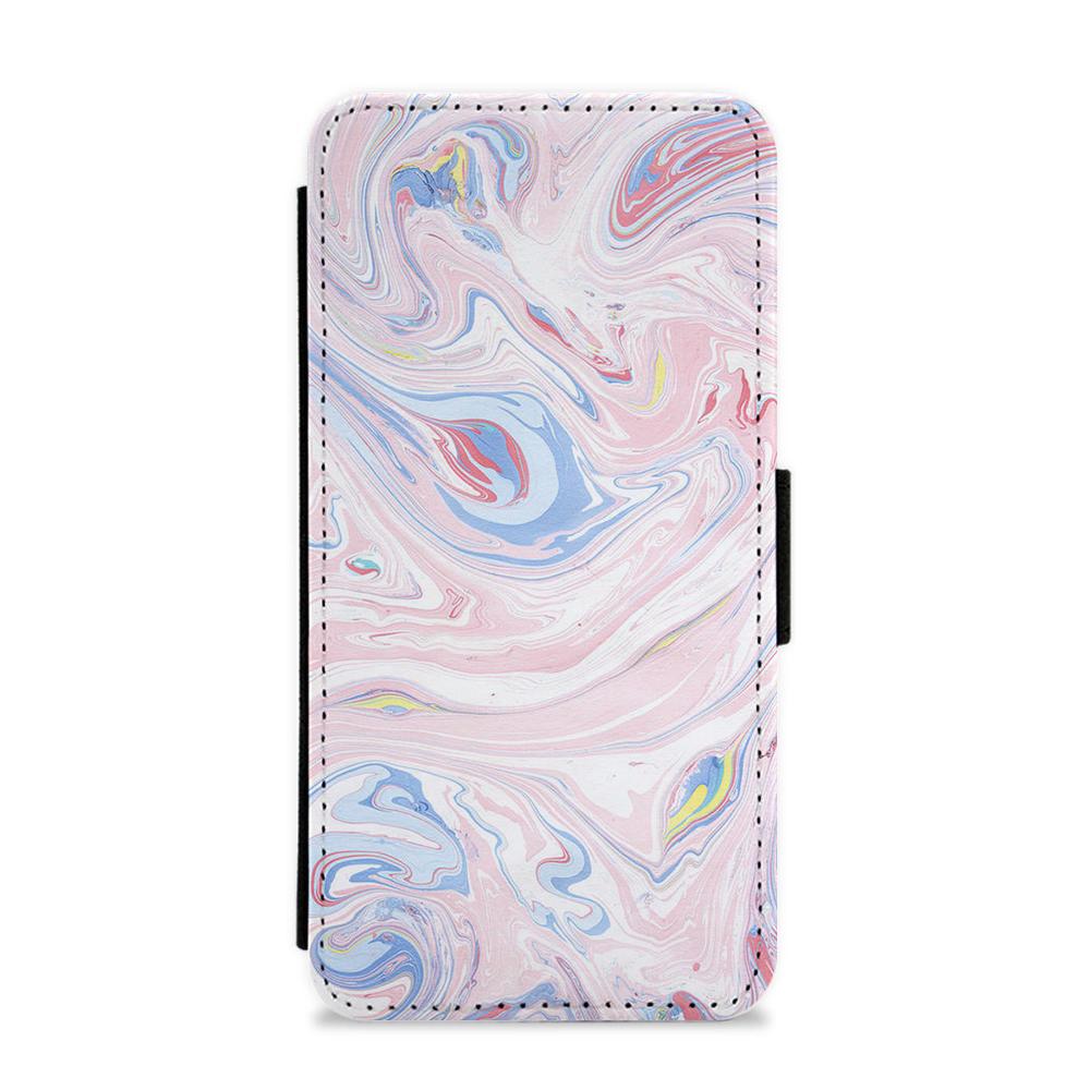 Pink Marble Swirl Flip / Wallet Phone Case