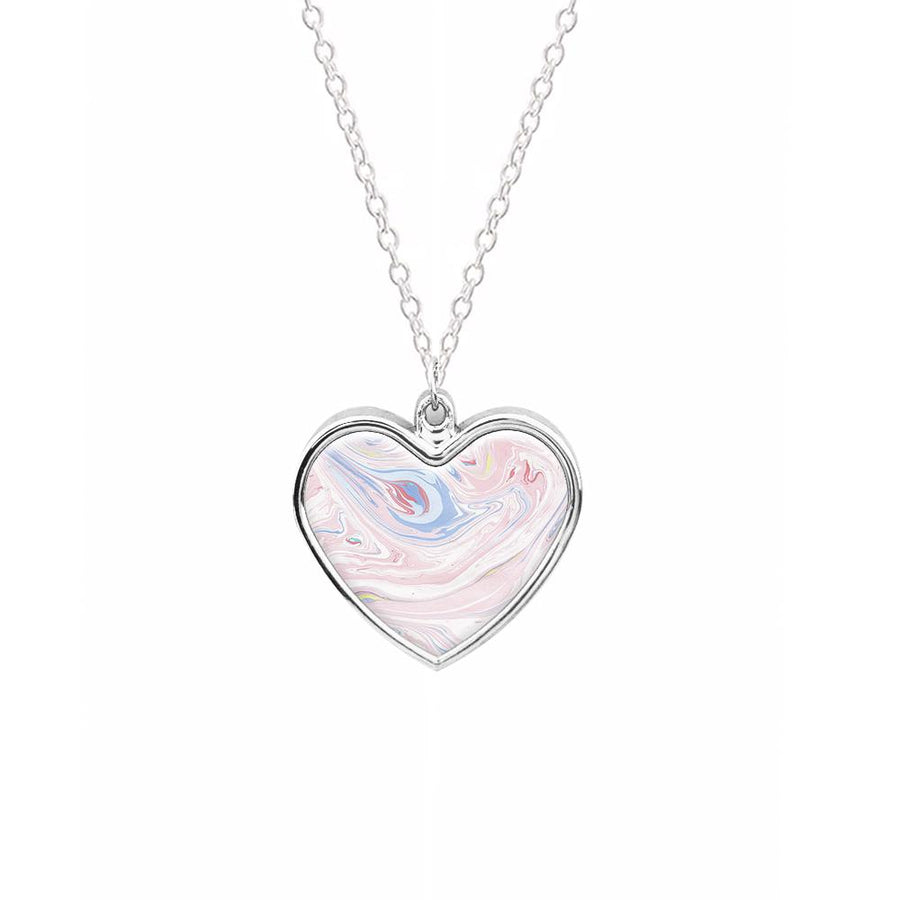 Pink Marble Swirl Necklace