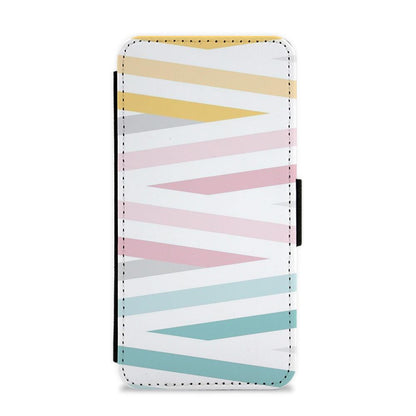 Colourful Zig Zags Flip / Wallet Phone Case