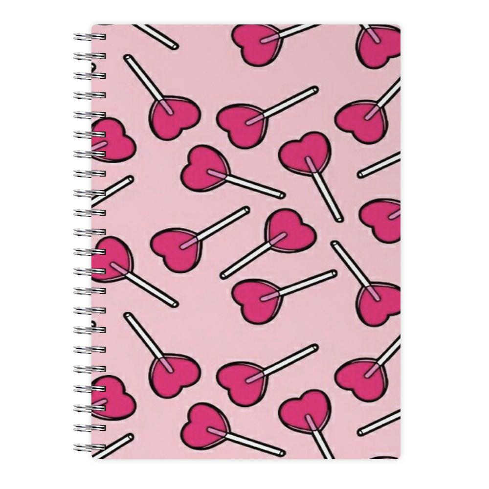 Cherry Heart Lollipops Notebook