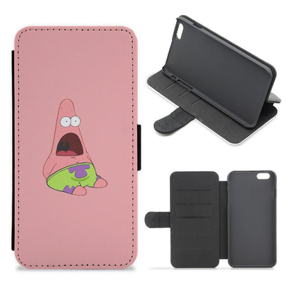 Surprised Patrick Flip / Wallet Phone Case