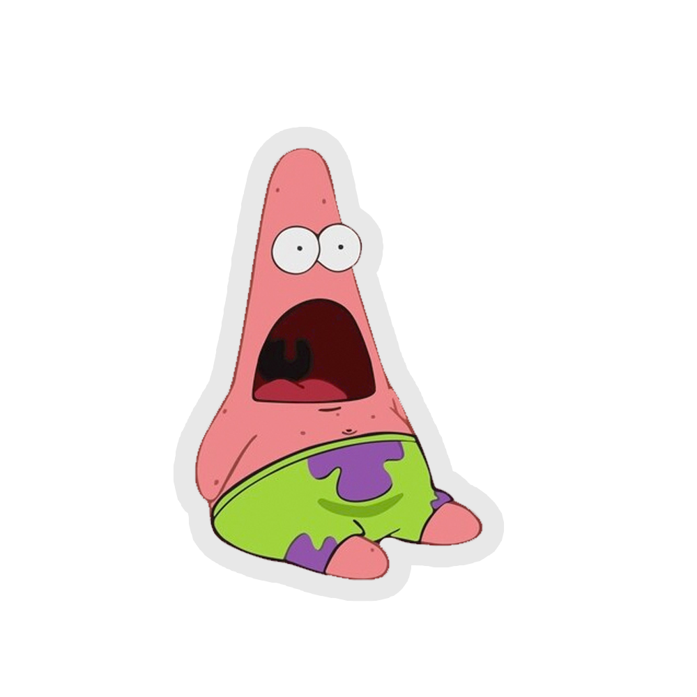 Surprised Patrick Sticker