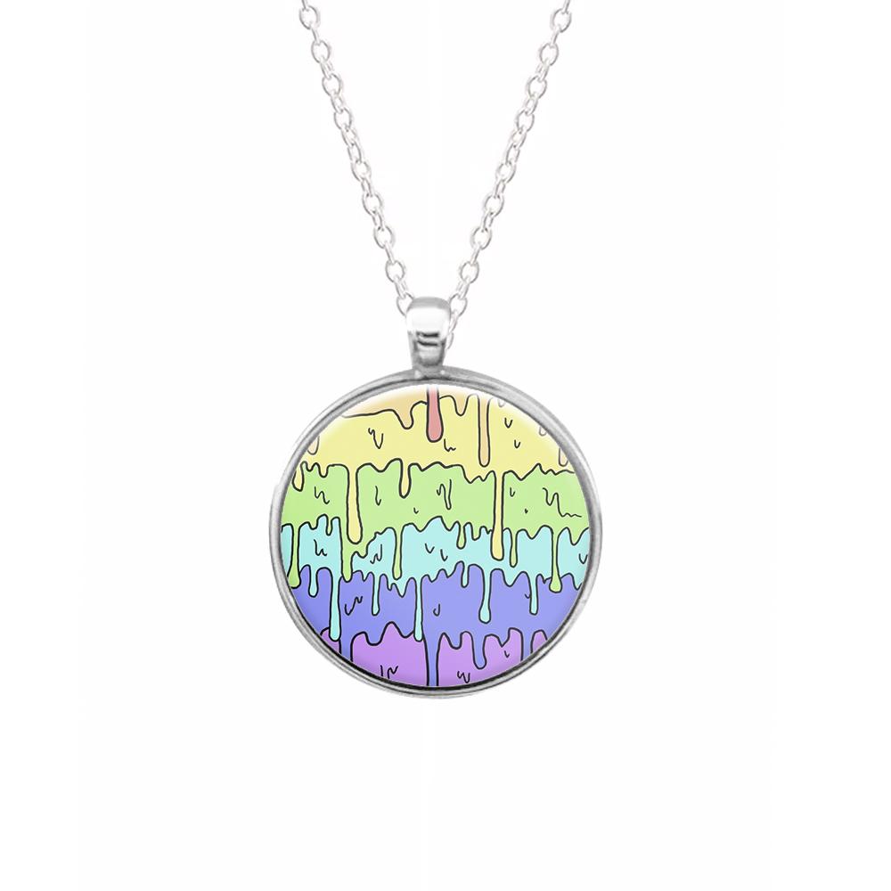 Dripping Rainbow Necklace