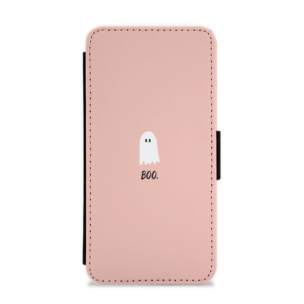 Boo - Ghost Halloween Flip / Wallet Phone Case