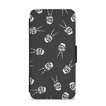 Skeleton Fingers - Halloween Flip / Wallet Phone Case