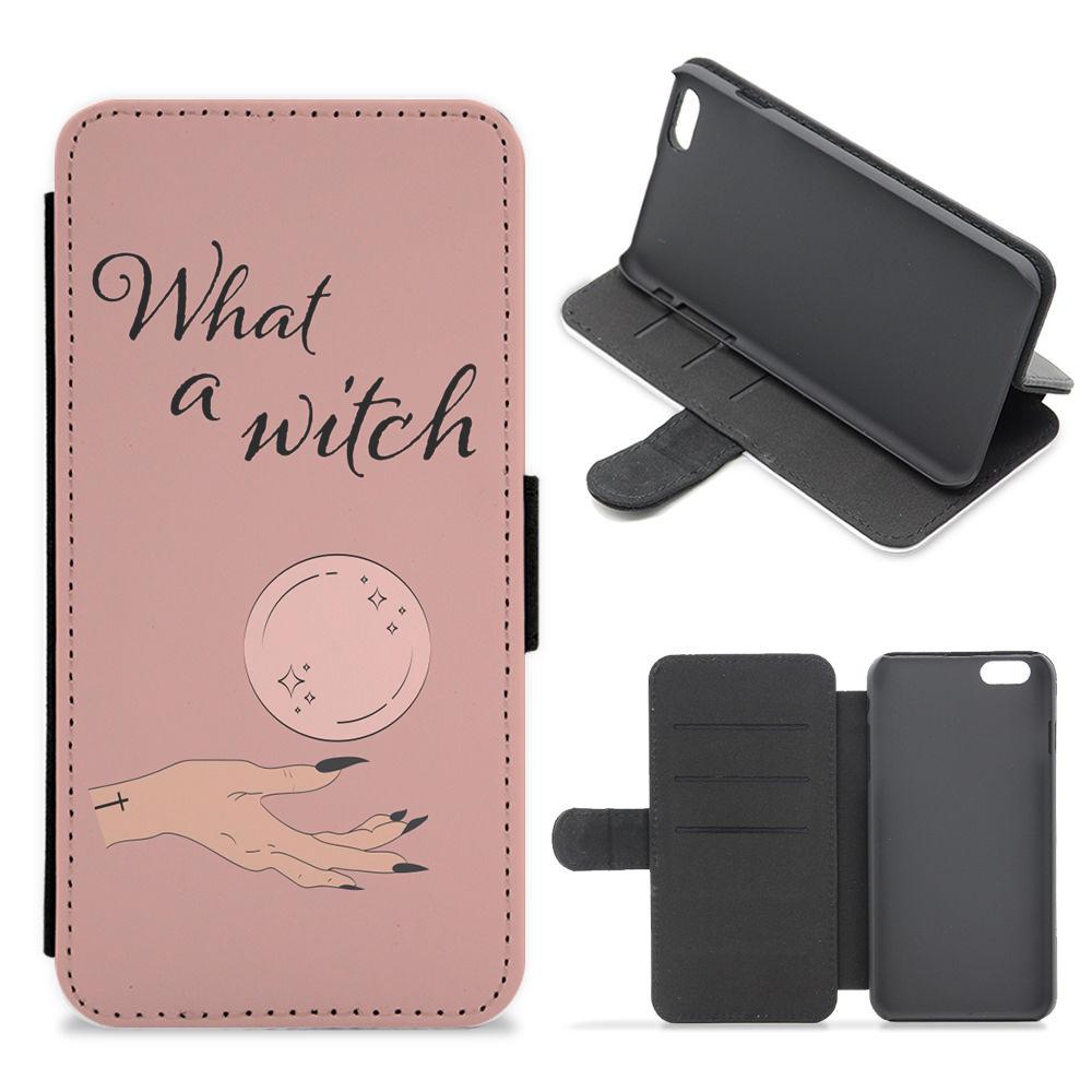What A Witch - Halloween Flip / Wallet Phone Case