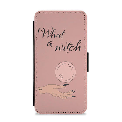 What A Witch - Halloween Flip / Wallet Phone Case