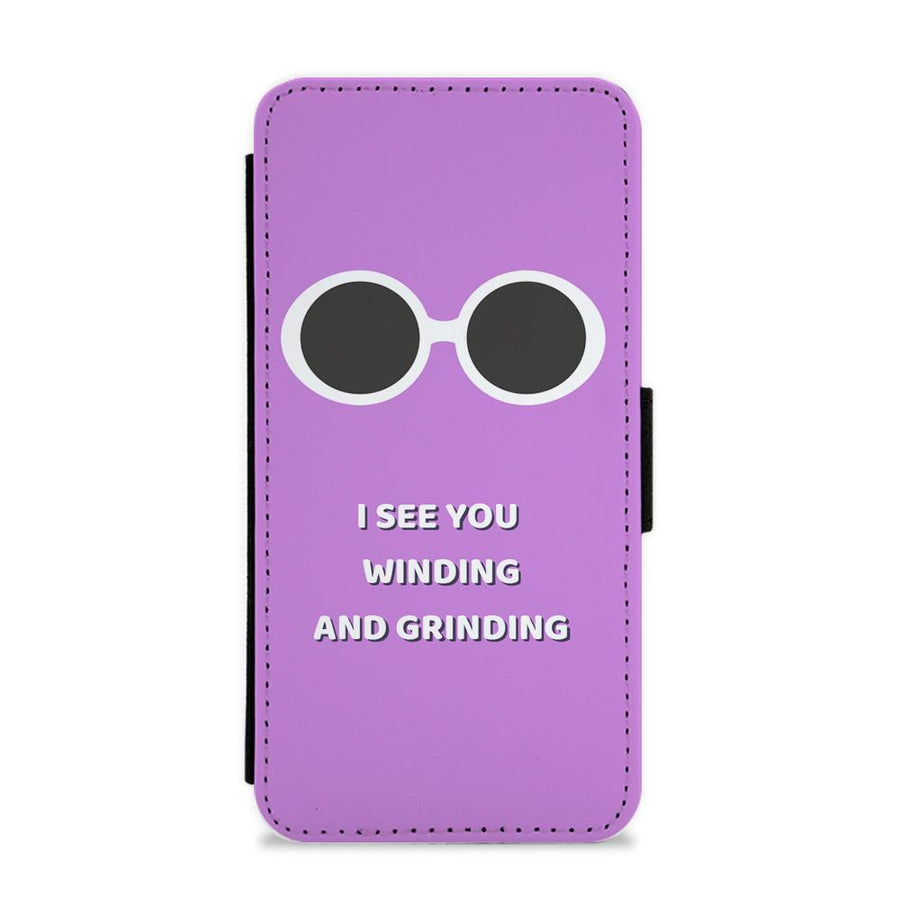 I See You Winding And Grinding - Willy Wonka TikTok Flip / Wallet Phone Case
