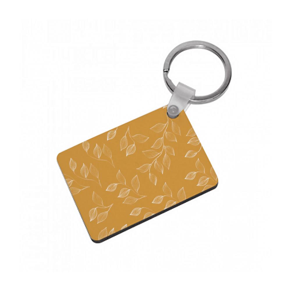 Autumn Leaf Pattern Keyring