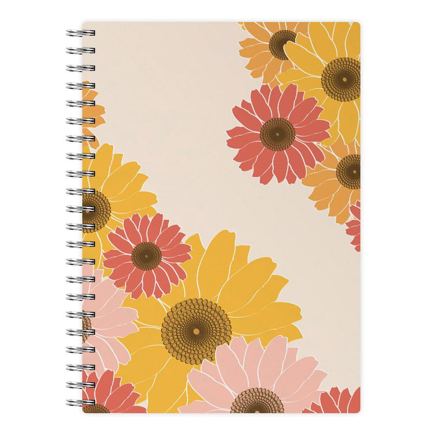 Sunflower Floral Pattern Notebook
