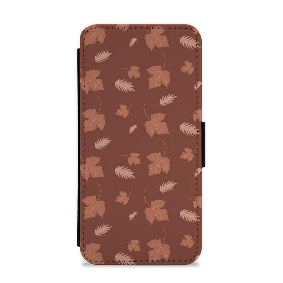 Autumn Leaf Patterns Flip / Wallet Phone Case