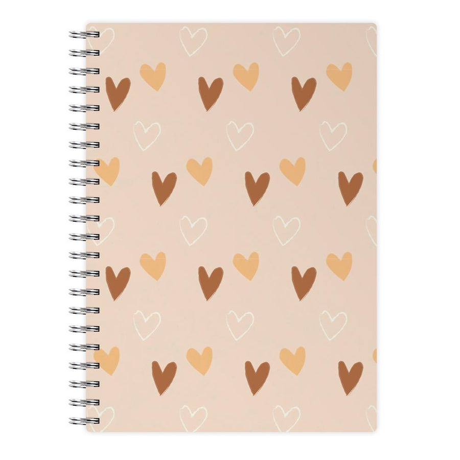 Cute Love Heart Pattern Notebook