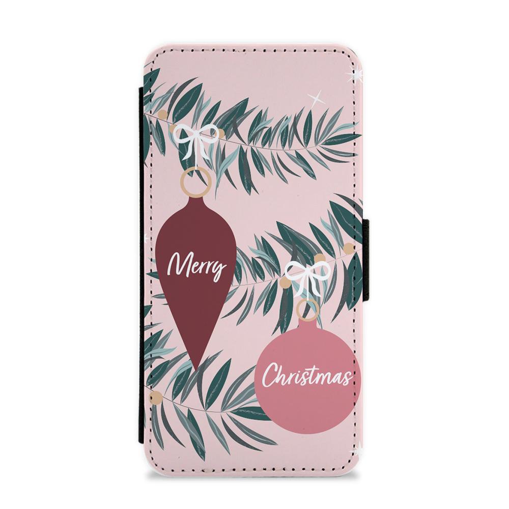 Merry Christmas Flip / Wallet Phone Case