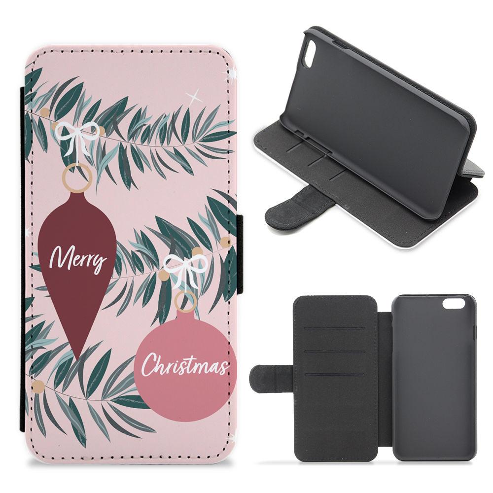 Merry Christmas Flip / Wallet Phone Case