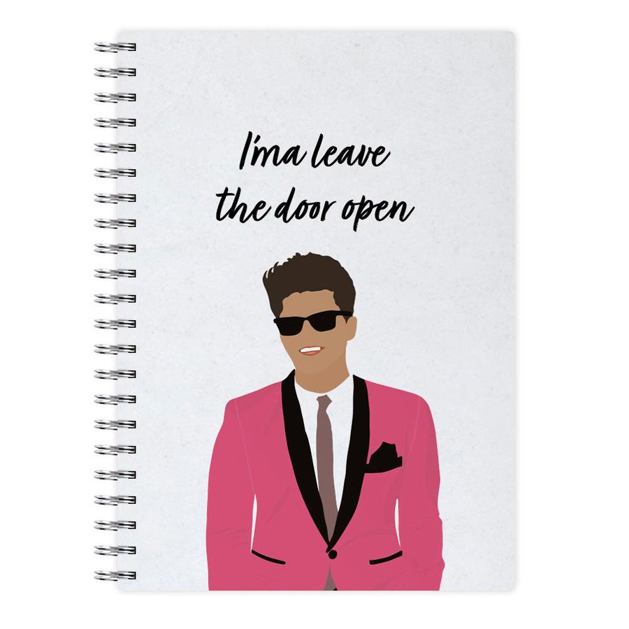 I'ma Leave The Door Open - Bruno Mars Notebook