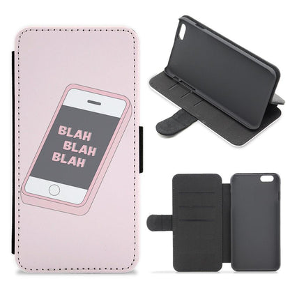 Blah Blah Blah Flip / Wallet Phone Case