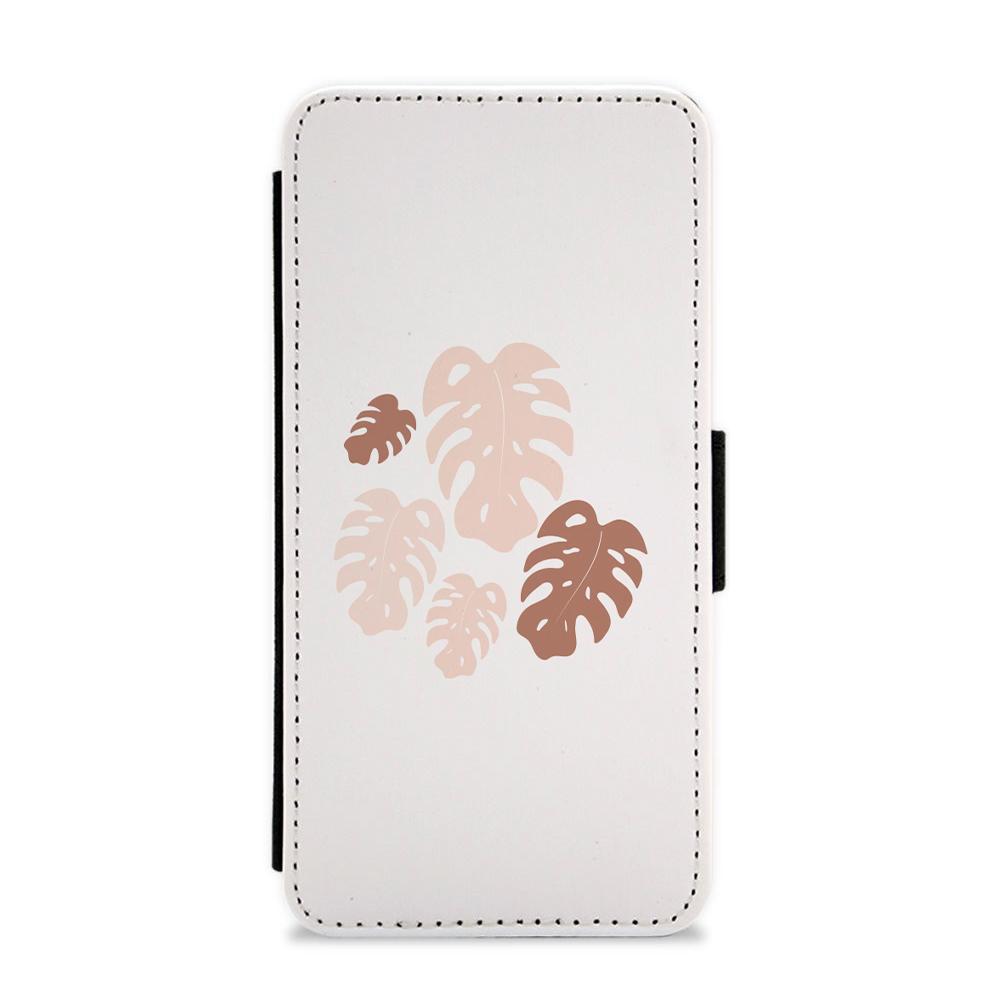 Monstera Pattern Flip / Wallet Phone Case