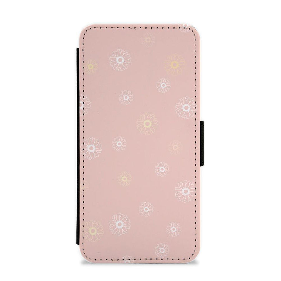 Subtle Daisy Pattern Flip / Wallet Phone Case