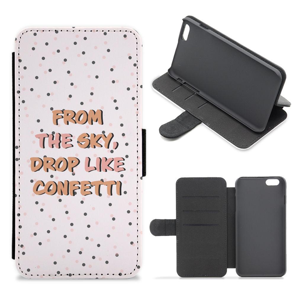 From The Sky Drop Like Confetti Flip / Wallet Phone Case