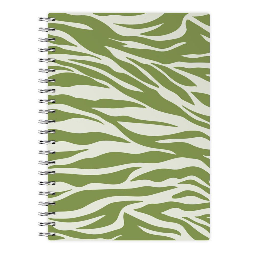 Abstract Green Print Notebook