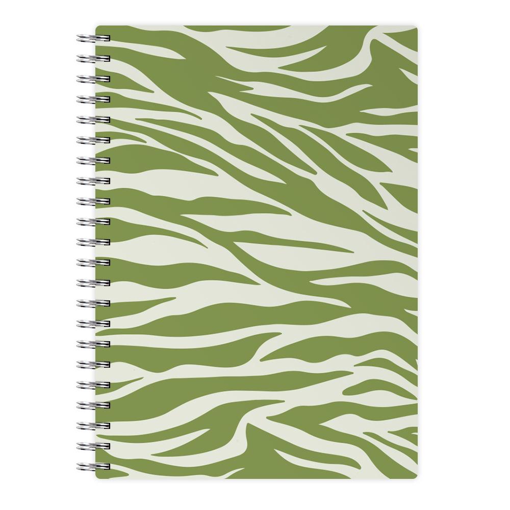 Abstract Green Print Notebook